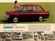 Singer Chamois Saloon single sheet brochure 1964 - #1124/H