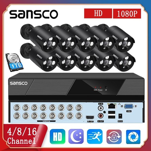 Sansco 5mp 16ch dvr cctv - 5mp, 4/8/16ch