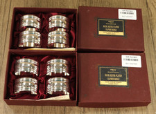 2x Vintage Silver Plated Napkin Rings 45mm - Marks & Spencer Original Boxes