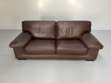 Roche Bobois "Ascot" Sofa  - In Dark Brown Leather