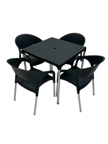 Black canteen furniture - black,