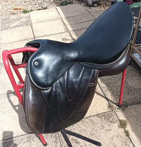 Wow black leather dressage - black,
