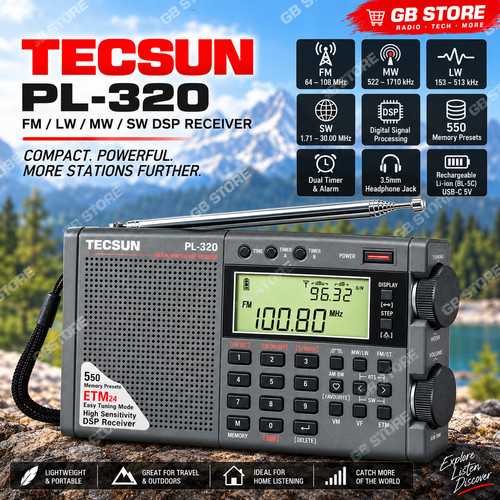 Tecsun pl320 wm full - pl320, fm/am/sw/wm/full