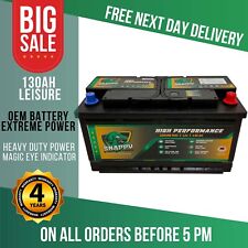 12v 130ah Leisure Battery High Power Deep Cycle 4yr Warranty Caravan Campervan