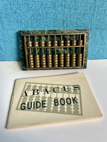 Vintage miniature brass abacus - miniature,