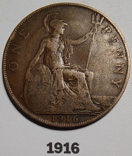 1916 george one penny - one,