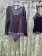 The White Company Body Velvet Size 12 Black Body Suit