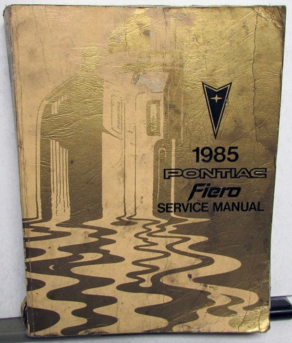 1985 pontiac dealer - 1985, service