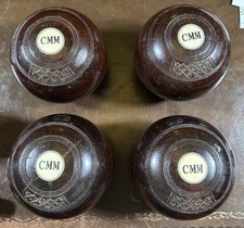 Set 4 Vintage Lignum Vitae