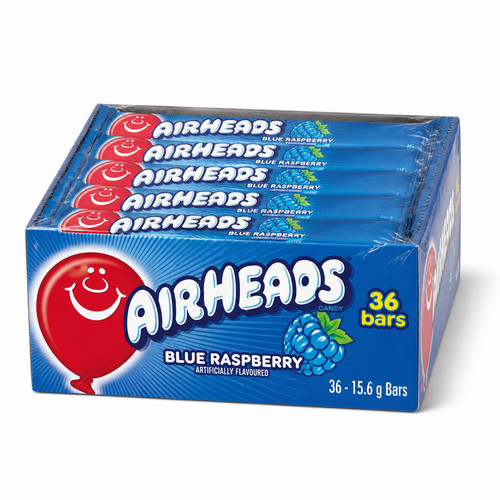 Airheads blue raspberry candy - blue,
