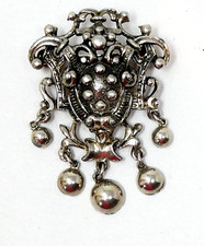 Rococo Style Silver Colour