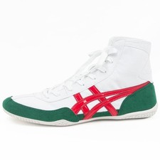 ASICS Wrestling Shoes 1083A001 White Green/Red(Red) EX-EO (TWR900 Successor)