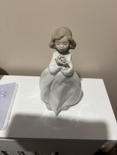 Nao by Lladro Girl White Dress