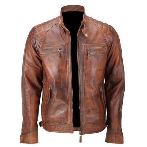 Men biker quilted - men's,