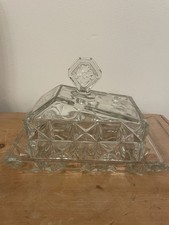 Vintage Art Deco glass Cheese