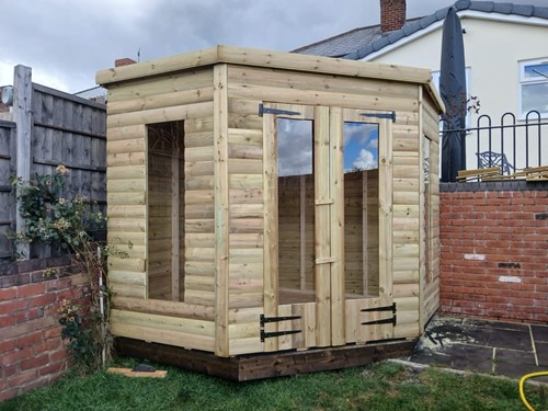 Garden shed corner summer - garden,