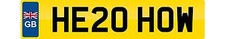 PRIVATE NUMBER PLATE HOWARD HOWE HOWIE HOWE HERO HE20 HOW CHERISHED REGISTRATION