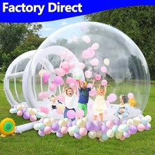 10FT PVC Inflatable Bubble House Bubble Tent Dome for Backyard Christmas Party