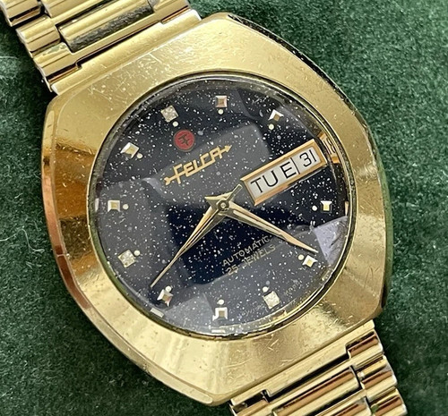 Vintage watch felca blue - vintage,