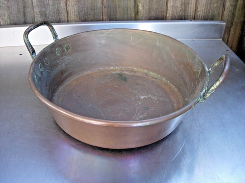 Vintage french copper jam - french,