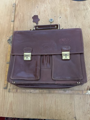 Vintage leather briefcase - vintage,