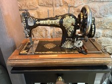 Antique 1920’s Jones Family 8 Sewing Machine with Case Working 362364