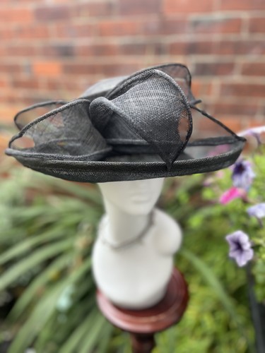Formal dark navy wedding hat - formal,