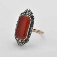 Antique 9ct Gold & Silver Art