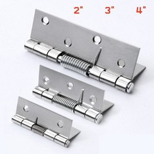 2x Self Closing Spring Door Internal Hinge DIY Hardware Cabinet Stainless Steel