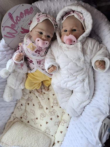 Reborn weighted twin girls - twin,