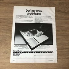 GRAM119 MAGAZINE ADVERT 11X8 BANG & OLUFSEN BEOGRAM 4002