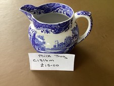 Spode blue Italian Milk Jug