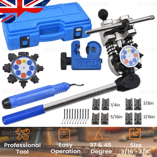 Brake line flaring tool kit - flaring,