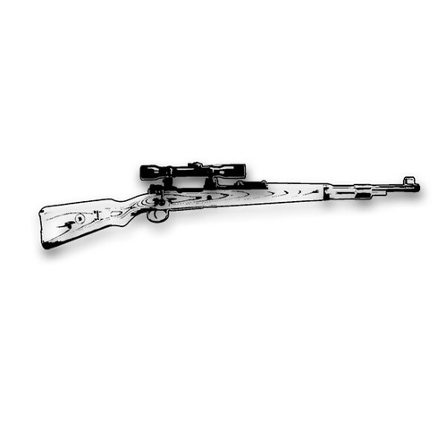 Wall decal carbine 98k with - carbine,