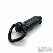 Black 20mm Rail Sling Attachment RSA Point Mount w QD Swivel Airsoft Weaver UK