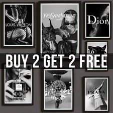 Fashion Wall Art Black And White Posters Designer doberman Poster Print Gallery