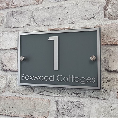 Modern house name number - modern,