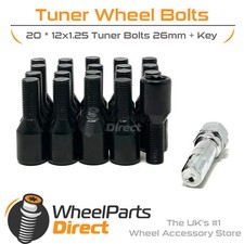Wheel Bolts (20) Tuner Black
