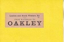 OAKLEY - RAILWAY LUGGAGE LABEL