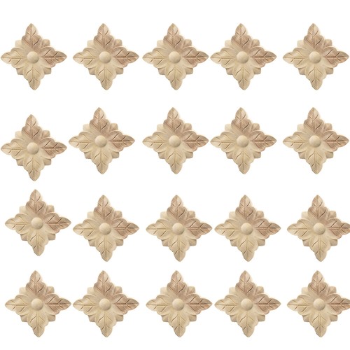 20pcs unpainted wooden carved - unpainted,