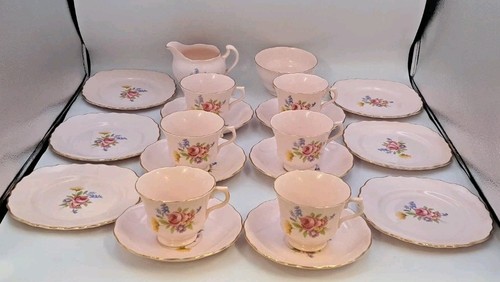 Vintage royal vale pink floral - vintage,