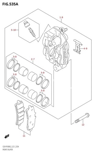 Suzuki genuine piston seal set - suzuki,