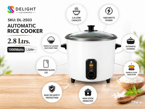 Delight automatic rice - 2.8l,