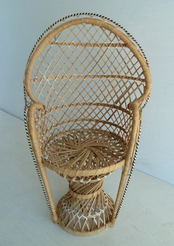 Vintage dolls peacock wicker - vintage,