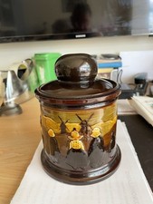 VERY RARE.ROYAL DOULTON TOBACCO JAR WITH DUTCH CHILDREN AND WINDMILLS.KINGSWARE.