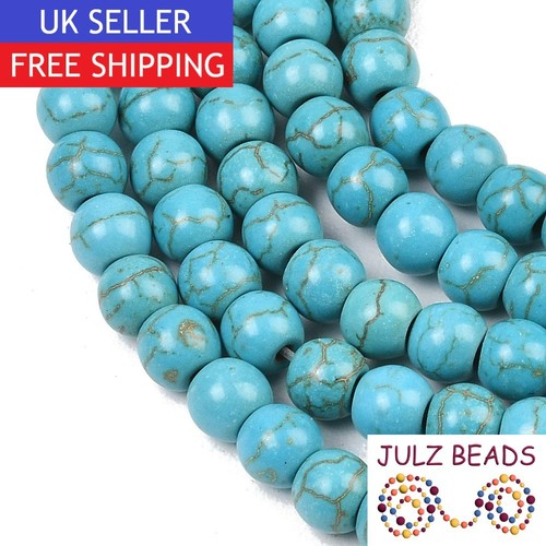 Turquoise gemstone round - round, beads