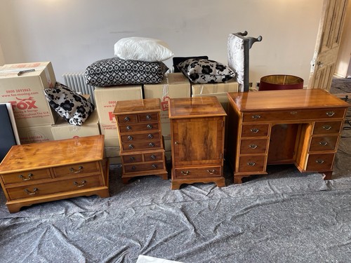 English yew veneer furniture - english,