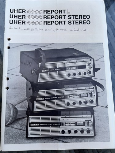 Uher 4000 report - 4000, 4400