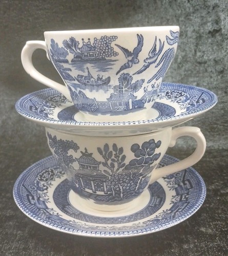 Pair blue white - blue, &