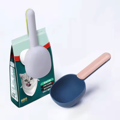 Pet food scoop clip - scoop, measuring